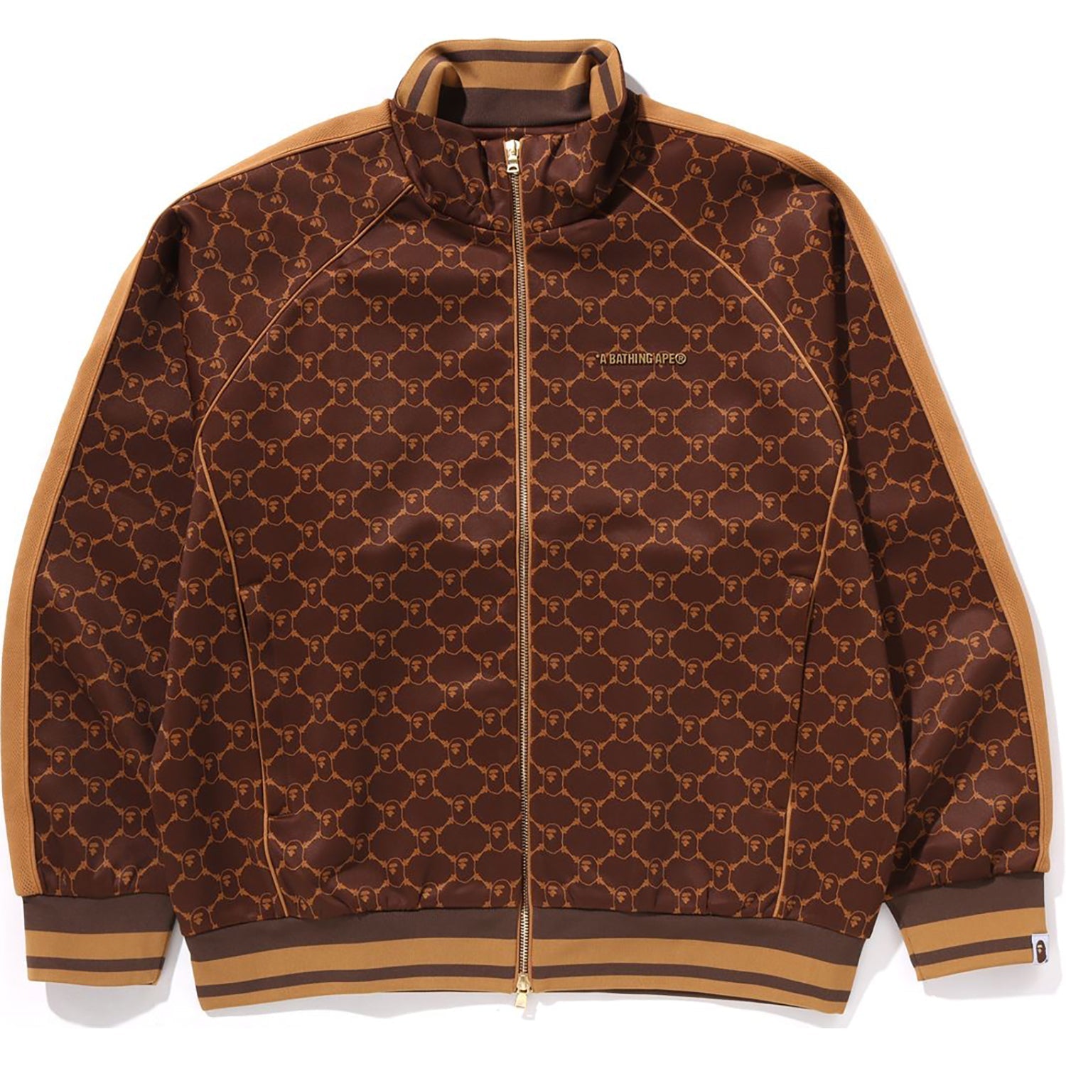 BAPE COLLEGE MONOGRAM LOGO RELAXED FIT TRACK JACKET MENS