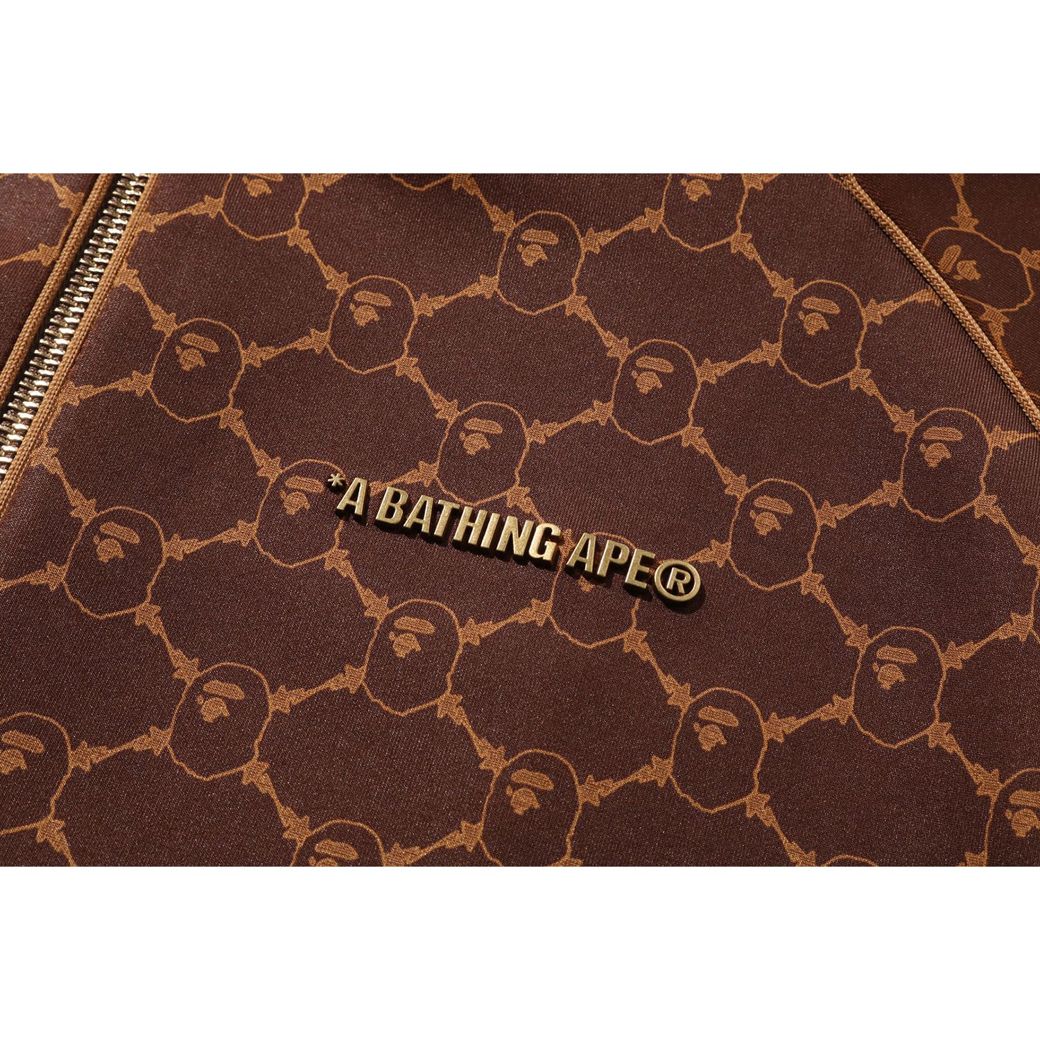 BAPE COLLEGE MONOGRAM LOGO RELAXED FIT TRACK JACKET MENS