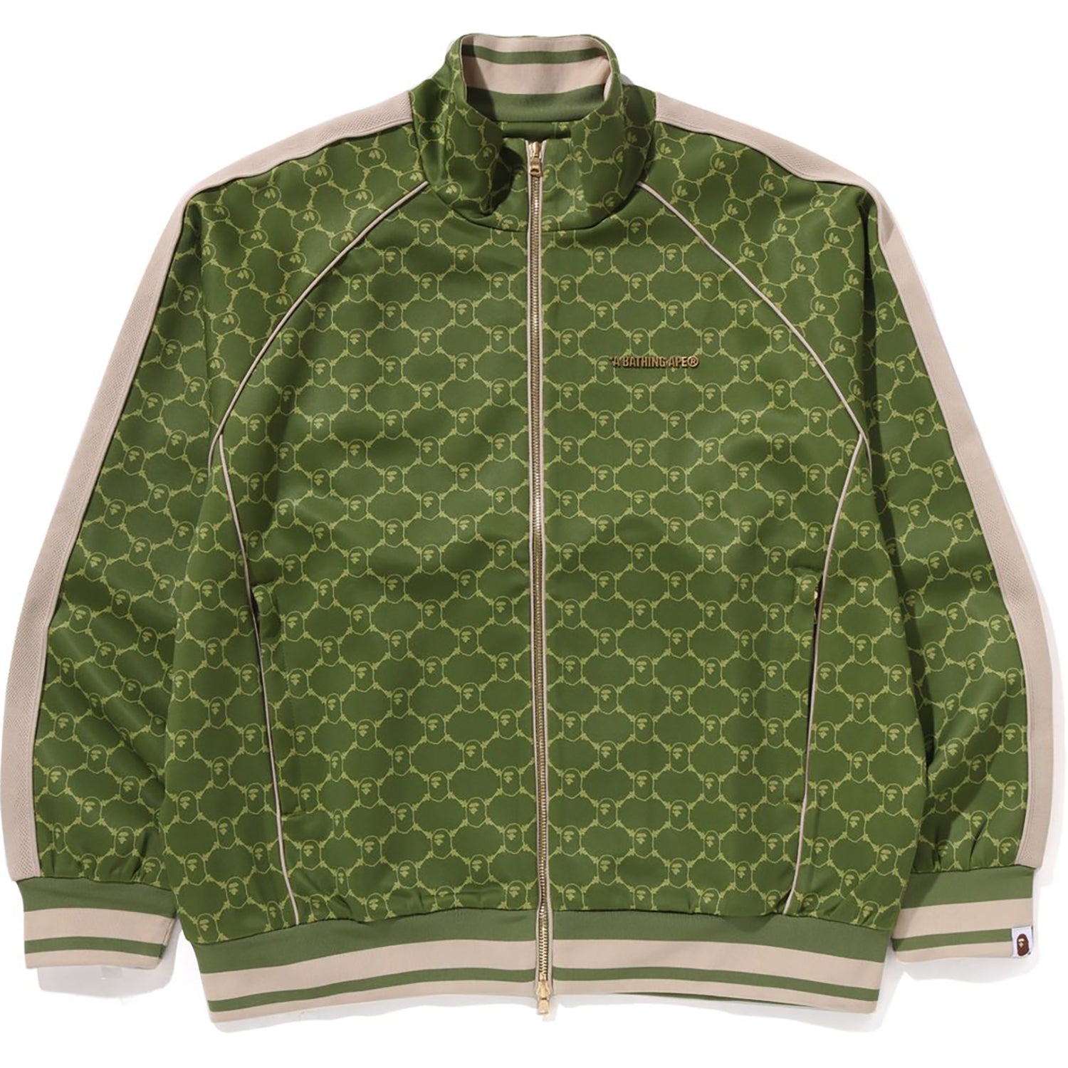 BAPE COLLEGE MONOGRAM LOGO RELAXED FIT TRACK JACKET MENS
