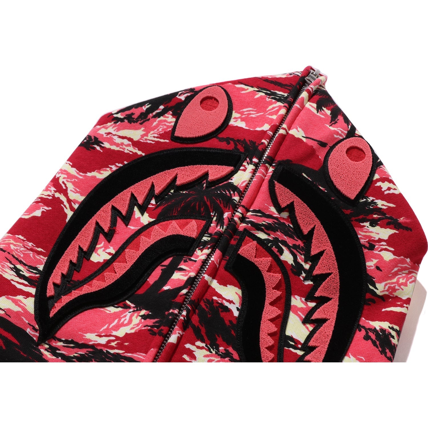 BAPE PALM TREE CAMO RELAXED FIT SHARK FULL ZIP HOODIE MENS