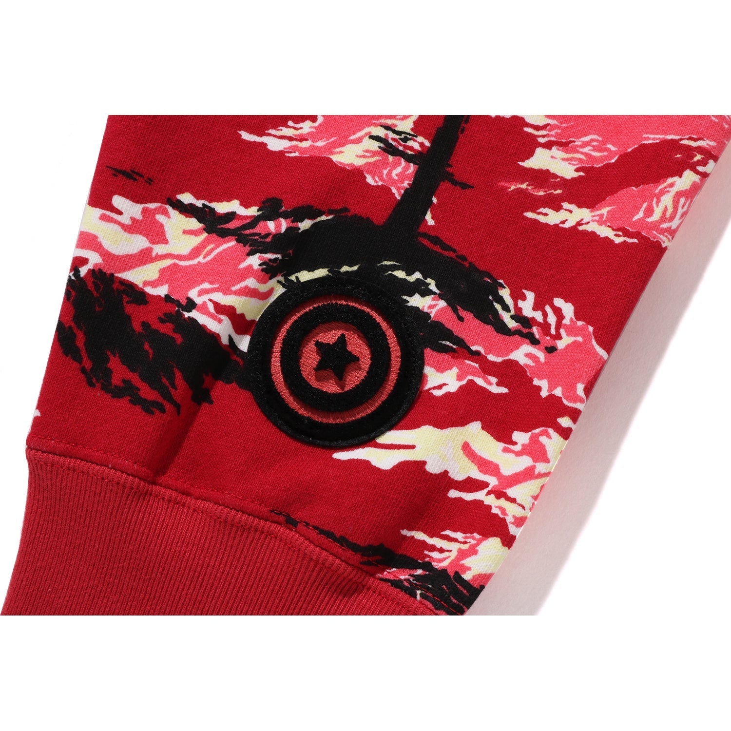 BAPE PALM TREE CAMO RELAXED FIT SHARK FULL ZIP HOODIE MENS