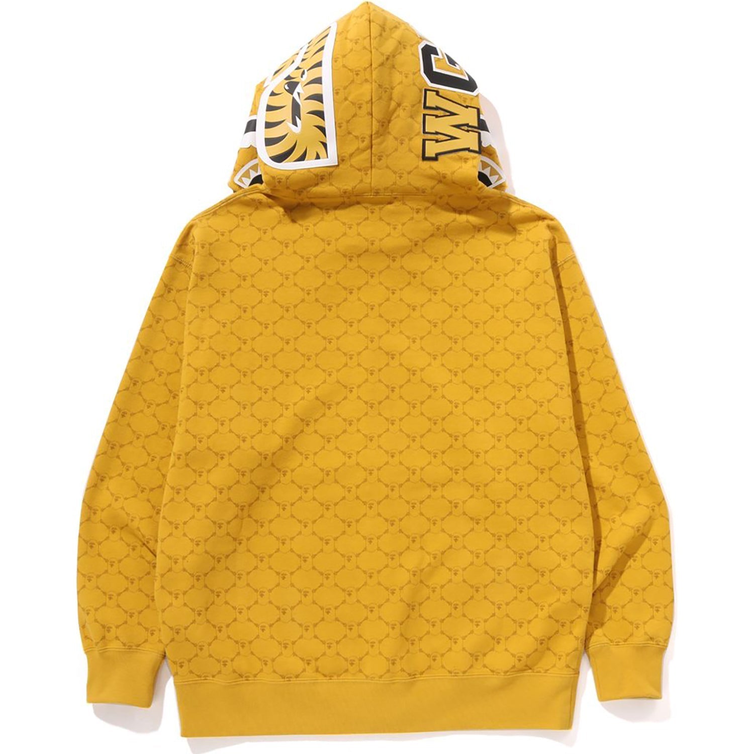 BAPE COLLEGE MONOGRAM RELAXED FIT SHARK FULL ZIP HOODIE MENS