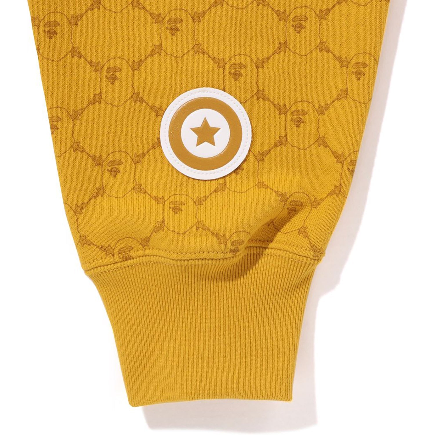 BAPE COLLEGE MONOGRAM RELAXED FIT SHARK FULL ZIP HOODIE MENS