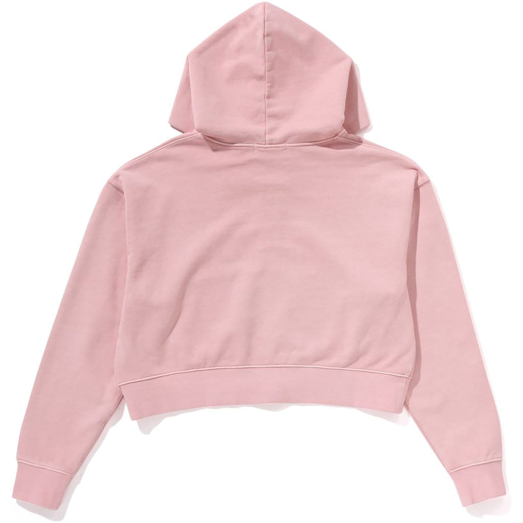 BAPE PIGMENT DYED ONE POINT CROPPED ZIP HOODIE LADIES