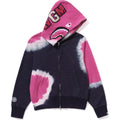 BAPE HAND DYE SHARK FULL ZIP HOODIE LADIES