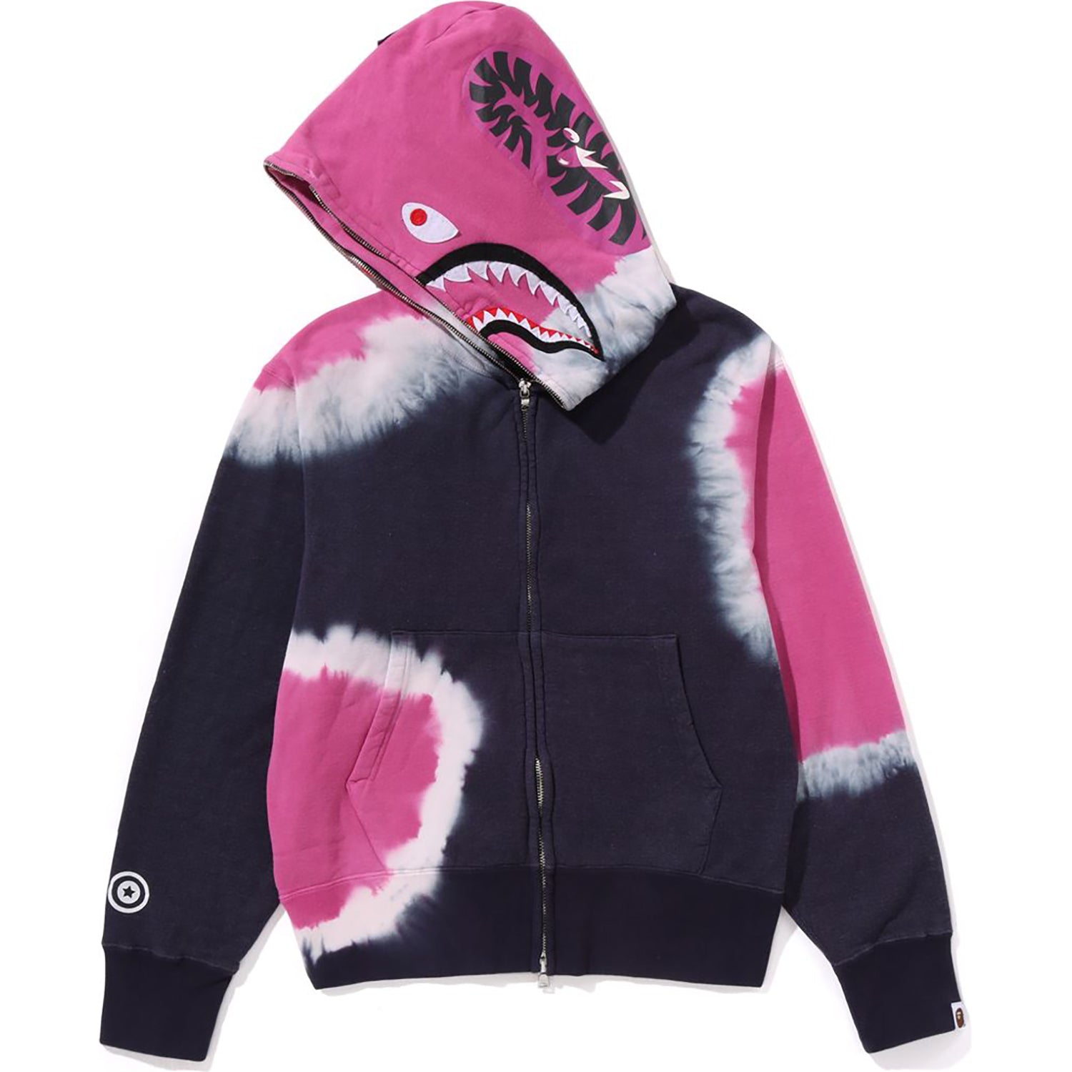 BAPE HAND DYE SHARK FULL ZIP HOODIE LADIES