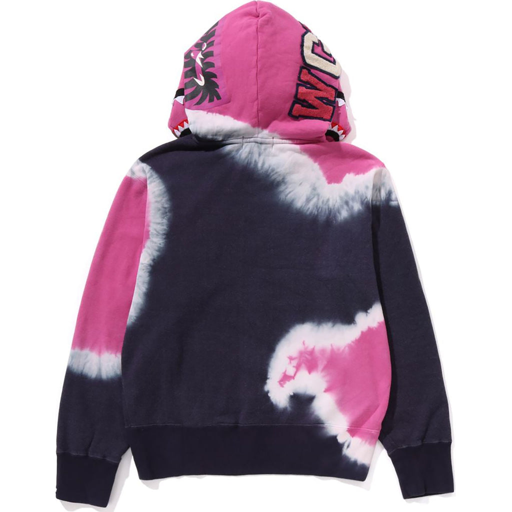 BAPE HAND DYE SHARK FULL ZIP HOODIE LADIES
