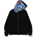 BAPE ABC CAMO REVERSIBLE SHARK FULL ZIP HOODIE MENS