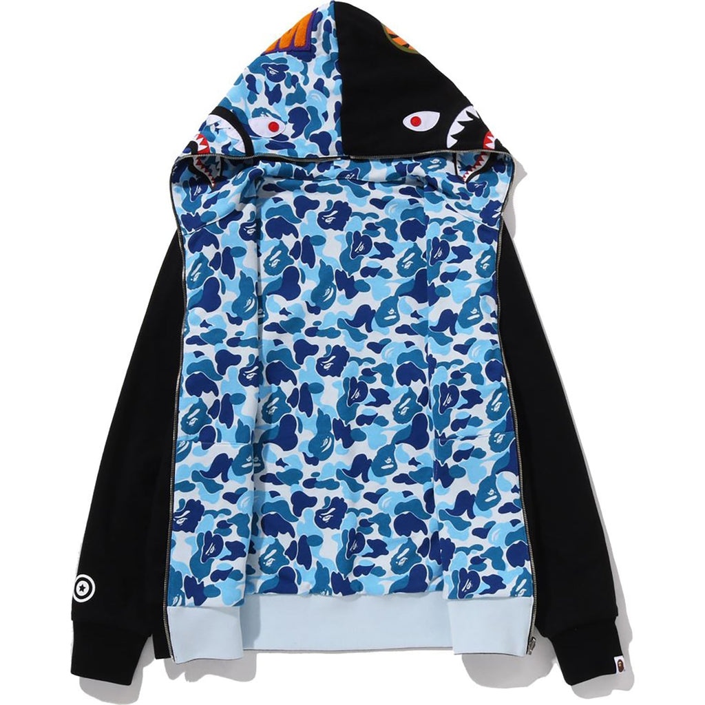 BAPE ABC CAMO REVERSIBLE SHARK FULL ZIP HOODIE MENS