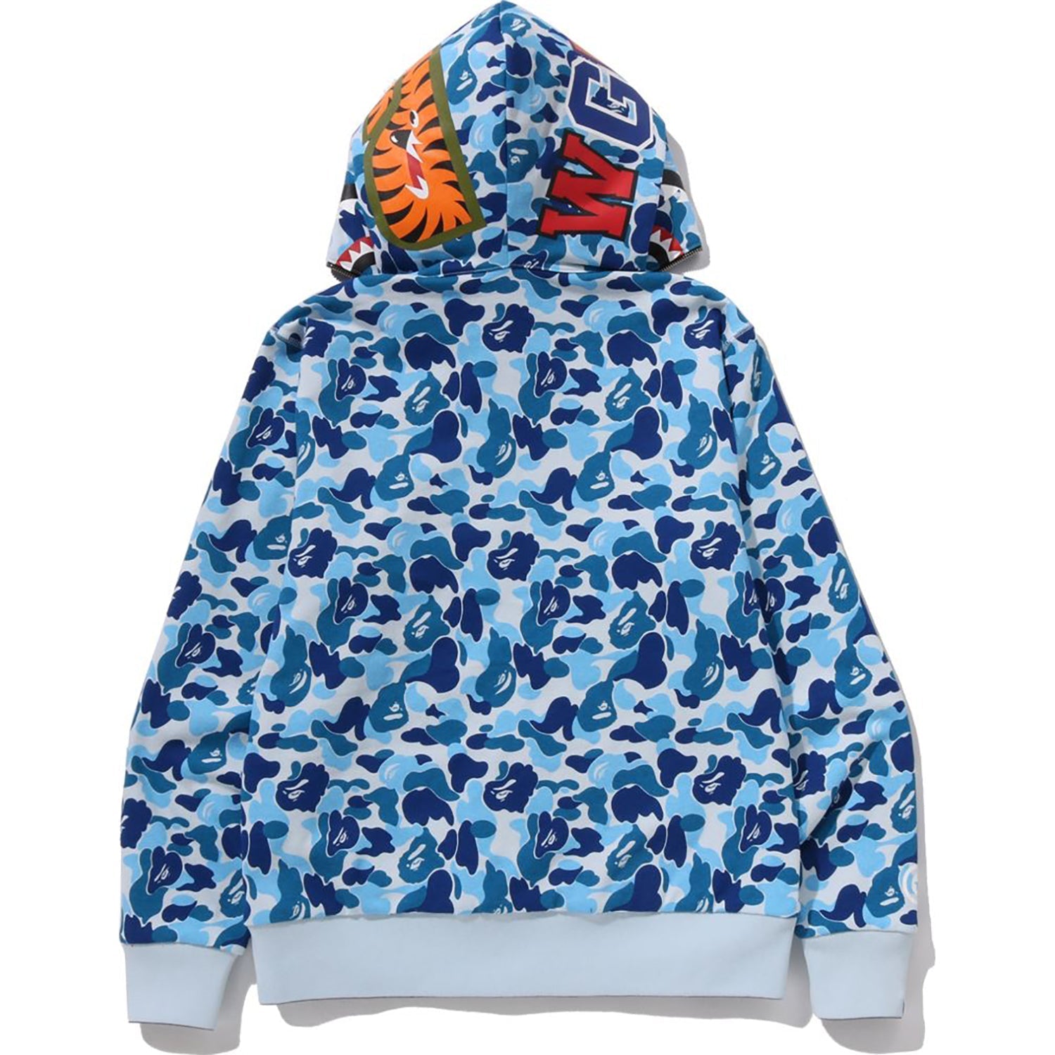BAPE ABC CAMO REVERSIBLE SHARK FULL ZIP HOODIE MENS