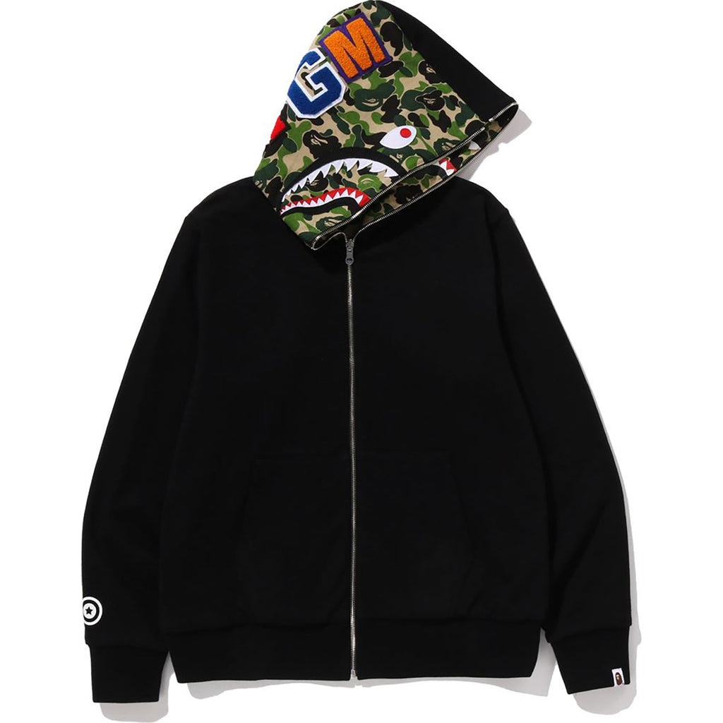 BAPE ABC CAMO REVERSIBLE SHARK FULL ZIP HOODIE MENS