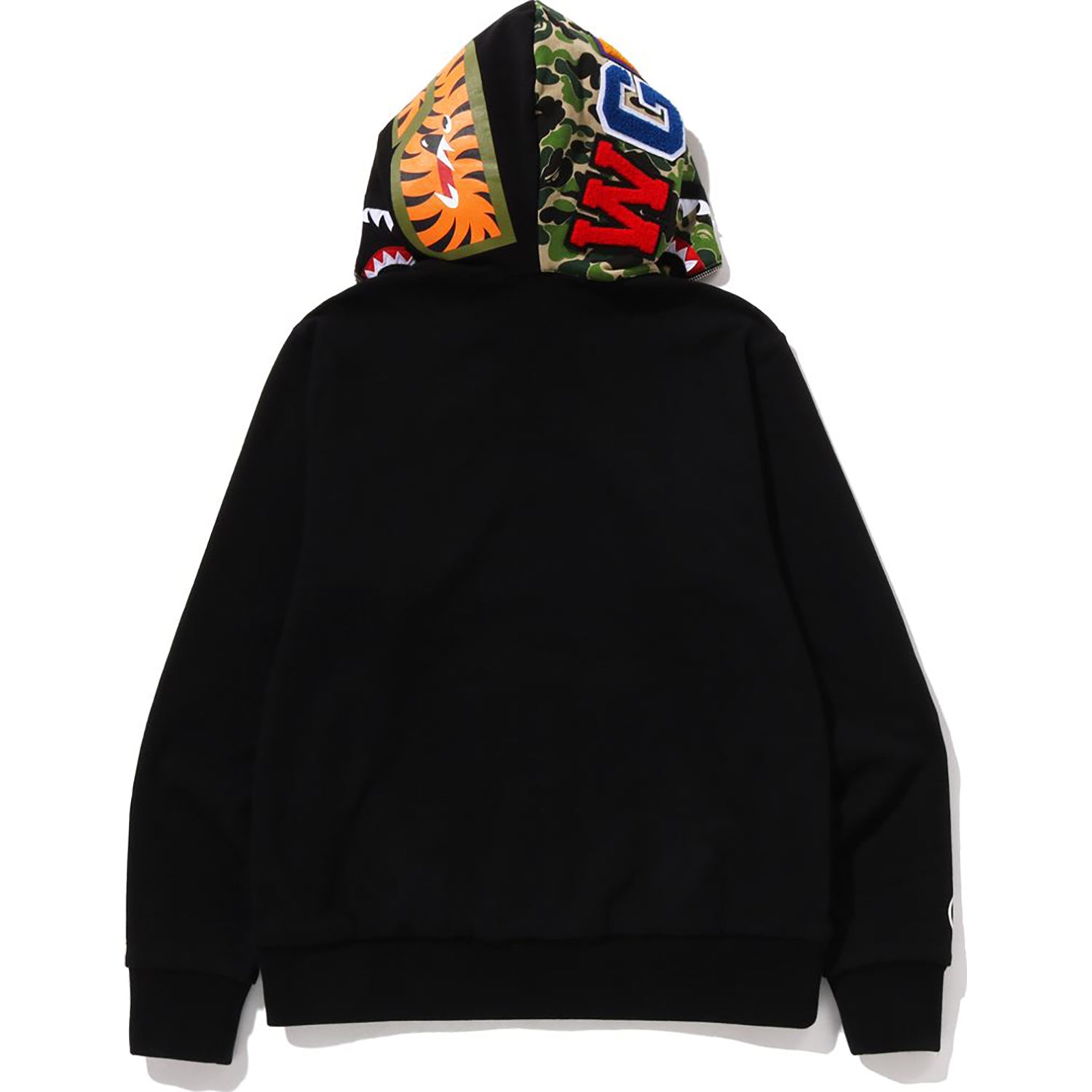 BAPE ABC CAMO REVERSIBLE SHARK FULL ZIP HOODIE MENS