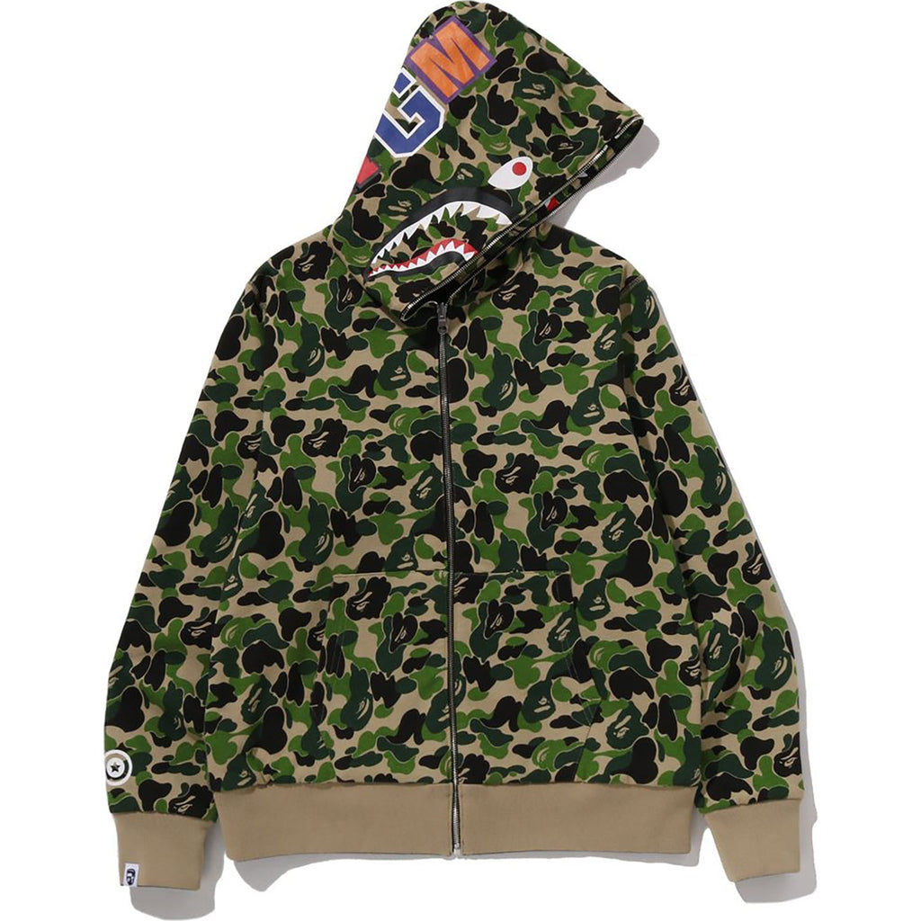 BAPE ABC CAMO REVERSIBLE SHARK FULL ZIP HOODIE MENS