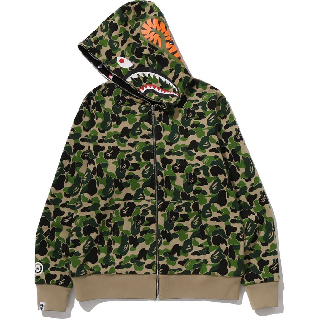 BAPE ABC CAMO REVERSIBLE SHARK FULL ZIP HOODIE MENS