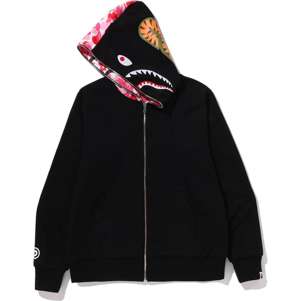 BAPE ABC CAMO REVERSIBLE SHARK FULL ZIP HOODIE MENS
