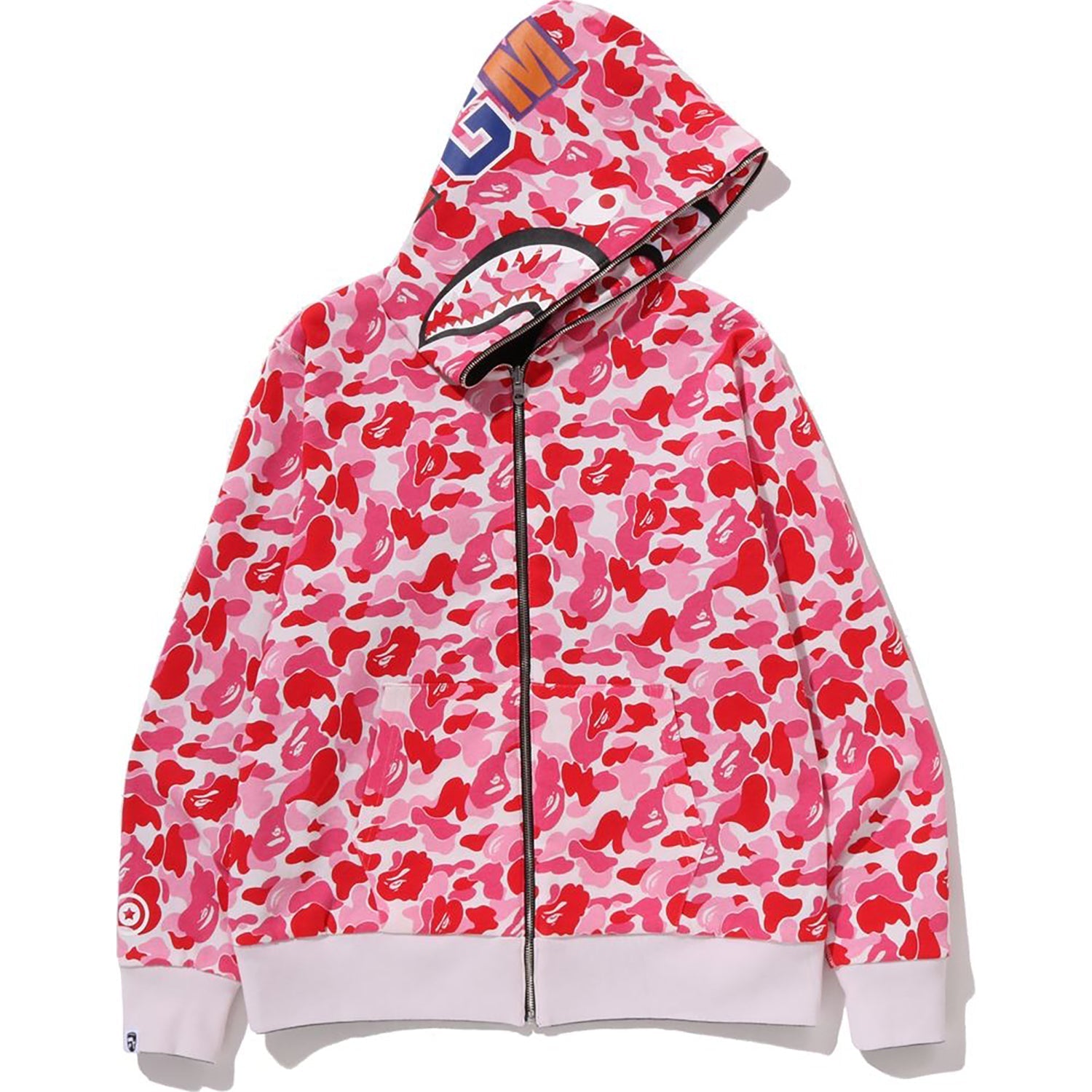 BAPE ABC CAMO REVERSIBLE SHARK FULL ZIP HOODIE MENS