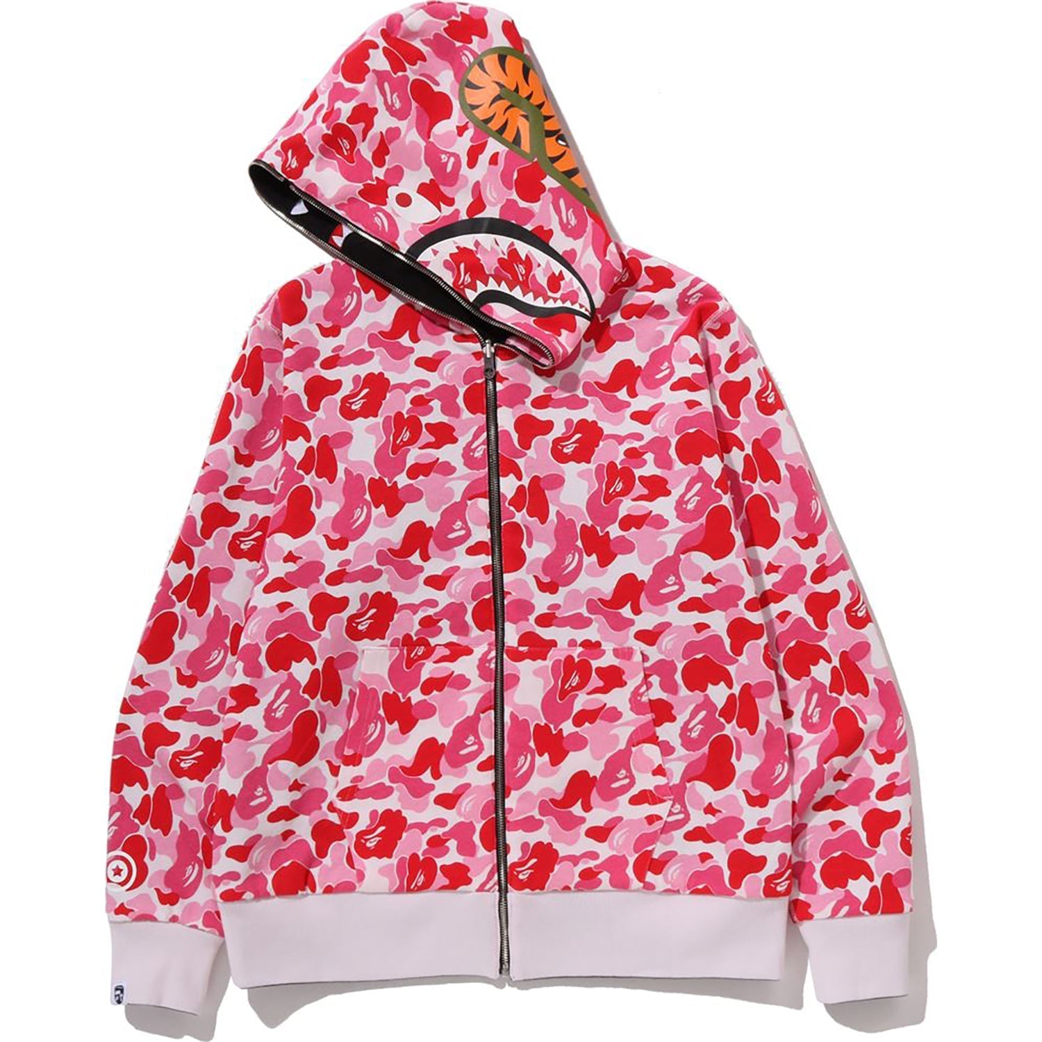 BAPE ABC CAMO REVERSIBLE SHARK FULL ZIP HOODIE MENS