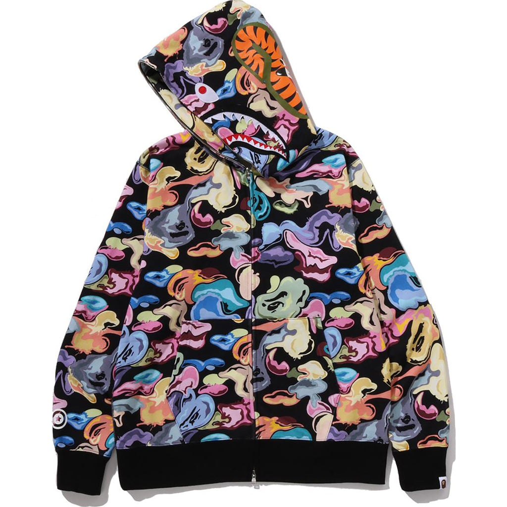 BAPE ART CAMO SHARK FULL ZIP HOODIE MENS
