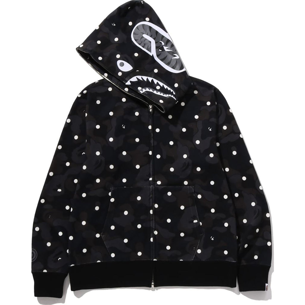 BAPE ABC DOT SHARK FULL ZIP HOODIE MENS
