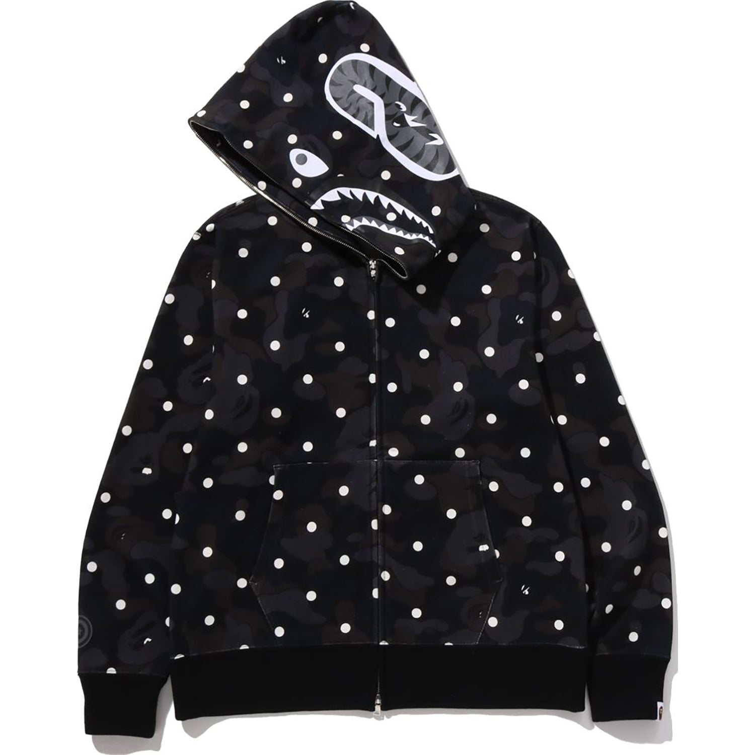 BAPE ABC DOT SHARK FULL ZIP HOODIE MENS