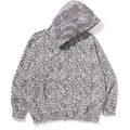 BAPE WILD LEOPARD PATTERN SHARK RELAXED FIT FULL ZIP HOODIE MENS