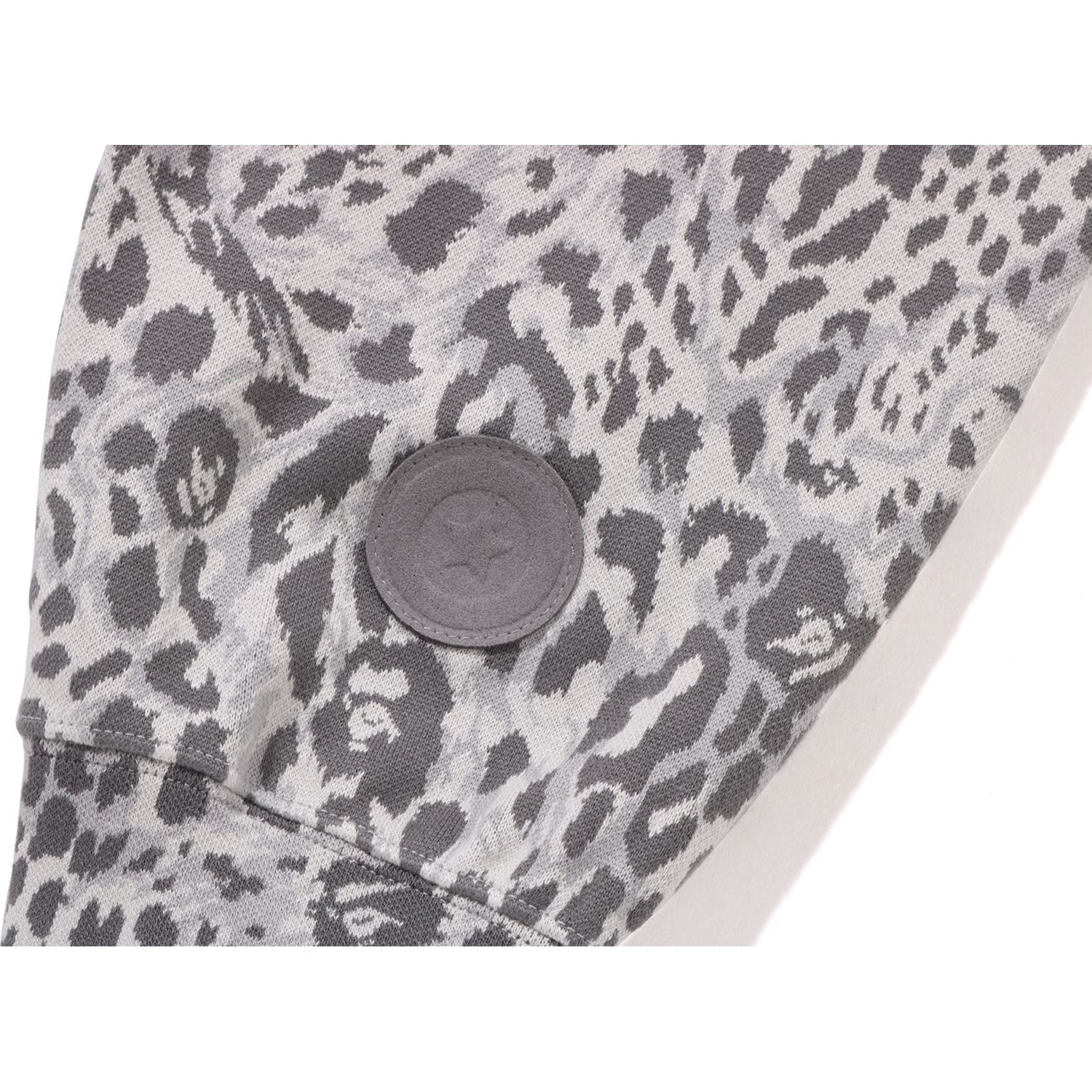 BAPE WILD LEOPARD PATTERN SHARK RELAXED FIT FULL ZIP HOODIE MENS