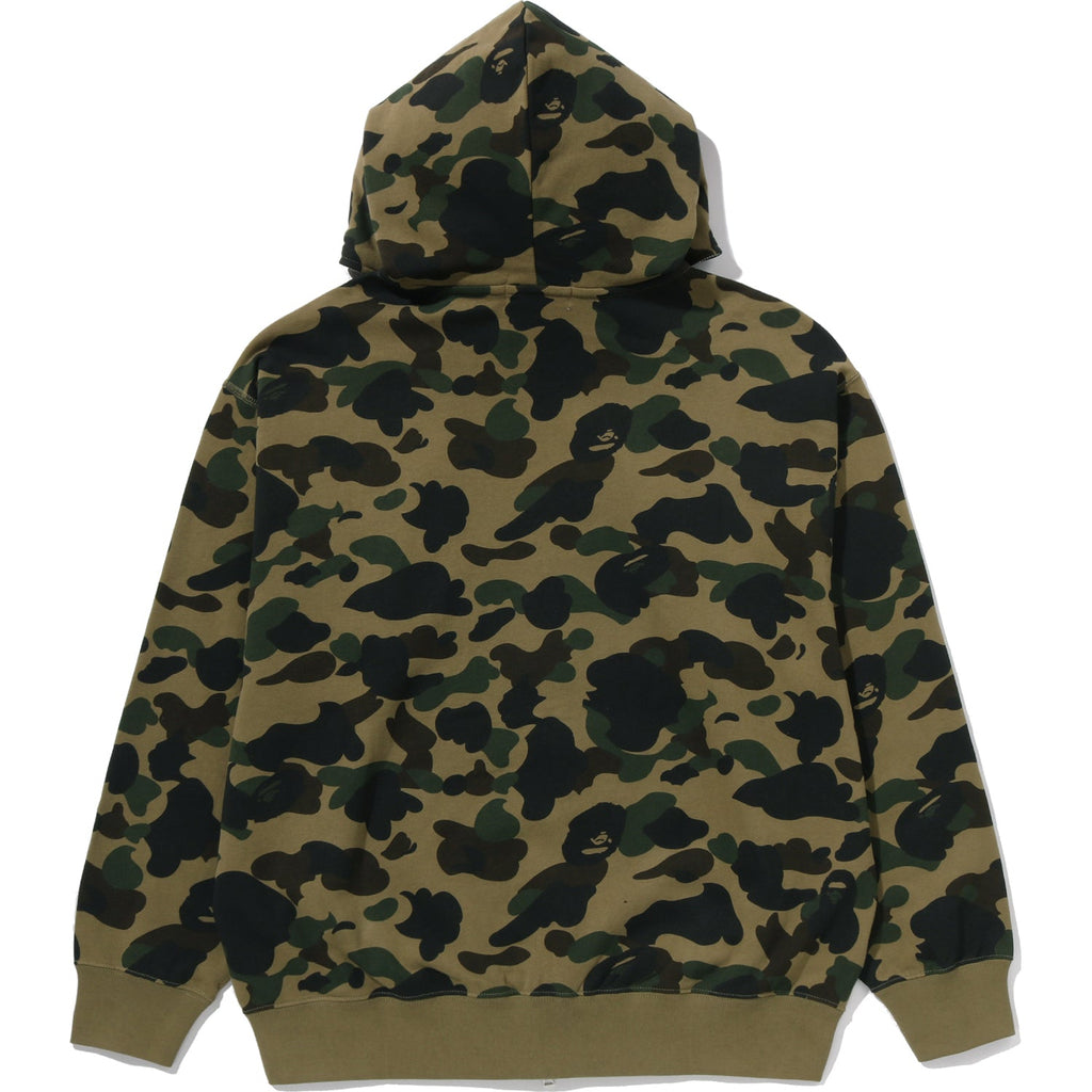 BAPE 1ST CAMO LOGO RHINESTONE RELAXED FIT FULL ZIP HOODIE MENS