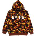 BAPE 1ST CAMO LOGO RHINESTONE RELAXED FIT FULL ZIP HOODIE MENS