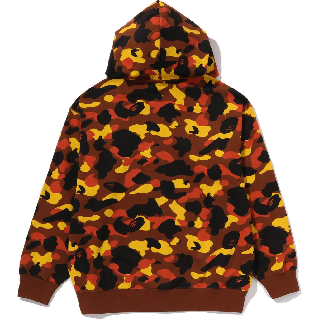 BAPE 1ST CAMO LOGO RHINESTONE RELAXED FIT FULL ZIP HOODIE MENS