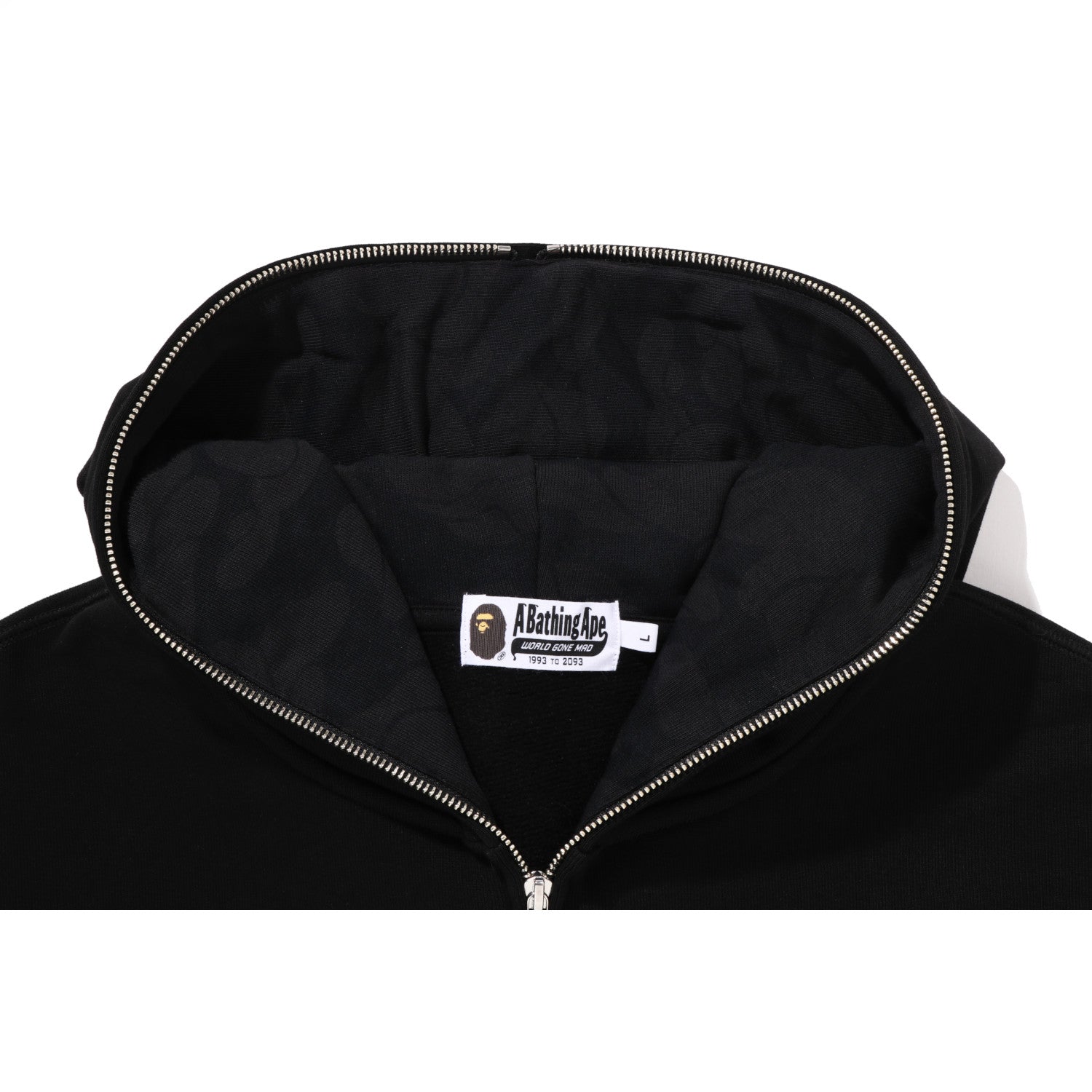 BAPE ONE POINT FULL ZIP HOODIE MENS