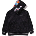 BAPE COLOR CAMO SHARK RELAXED FIT HOODIE TRACK JACKET MENS