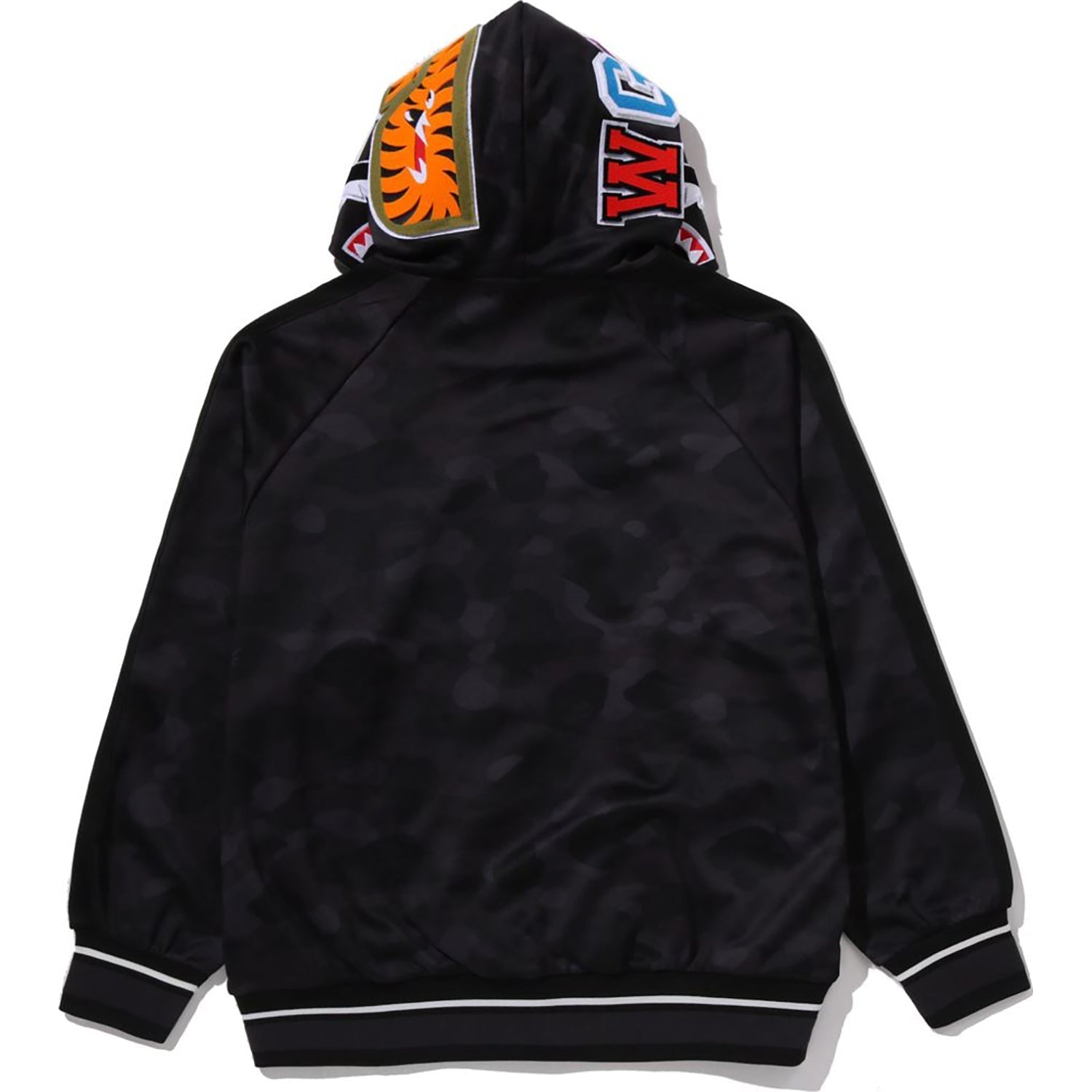 BAPE COLOR CAMO SHARK RELAXED FIT HOODIE TRACK JACKET MENS