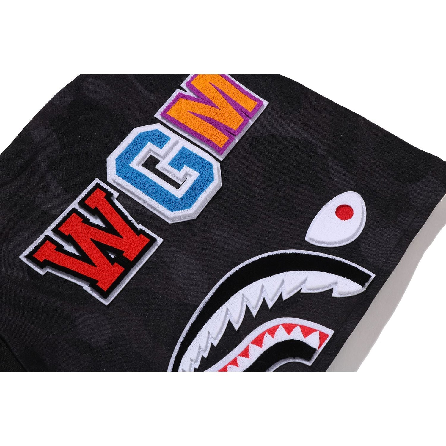 BAPE COLOR CAMO SHARK RELAXED FIT HOODIE TRACK JACKET MENS