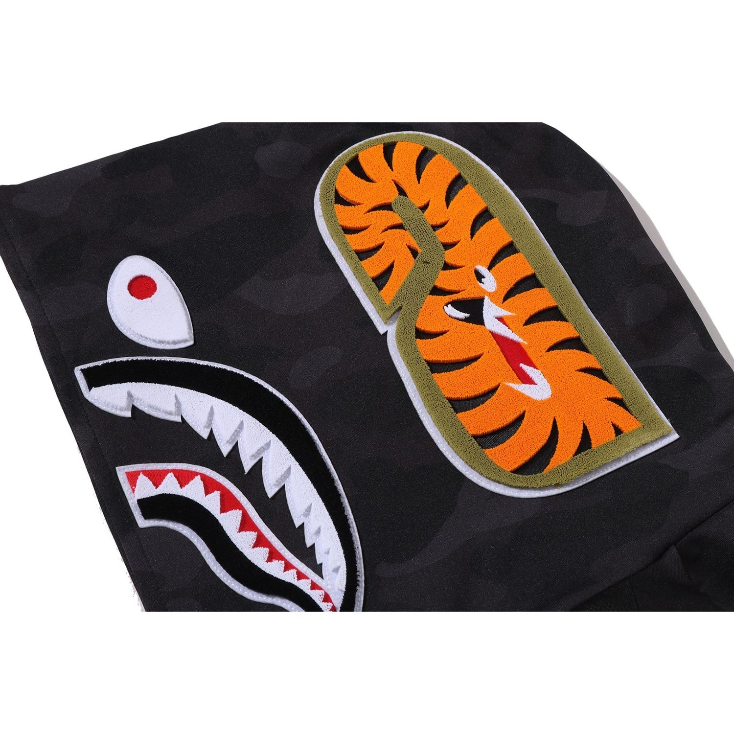 BAPE COLOR CAMO SHARK RELAXED FIT HOODIE TRACK JACKET MENS