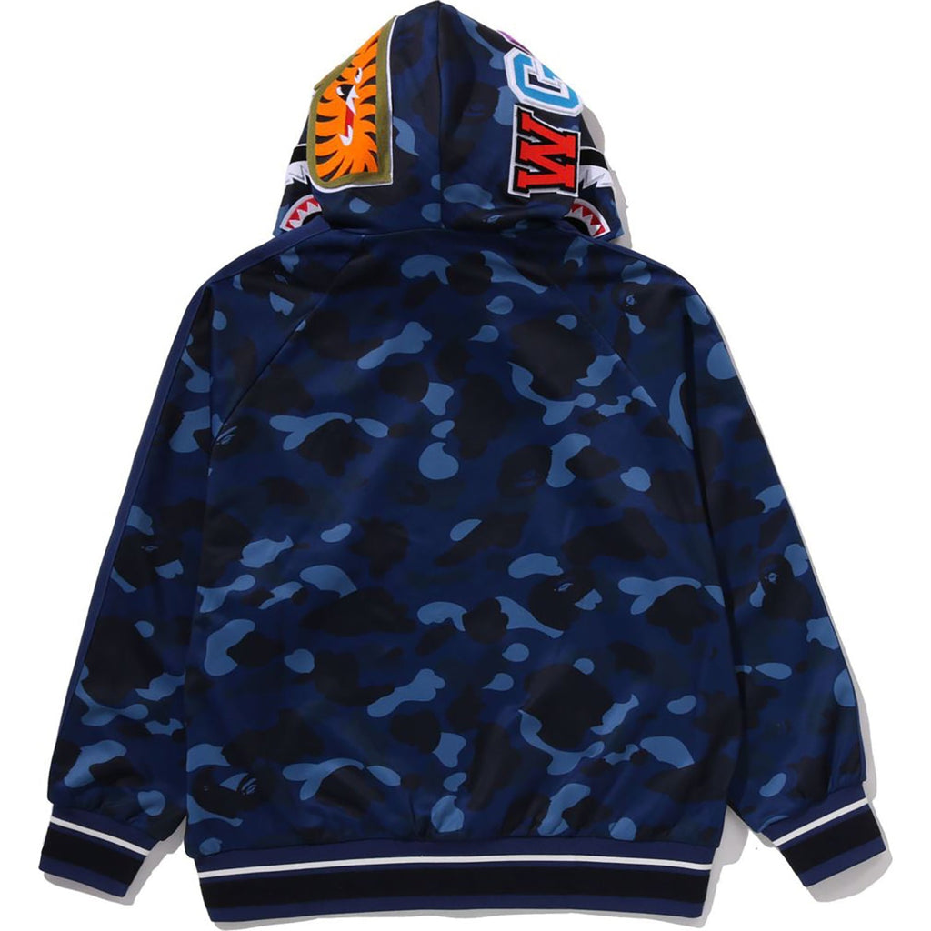 BAPE COLOR CAMO SHARK RELAXED FIT HOODIE TRACK JACKET MENS