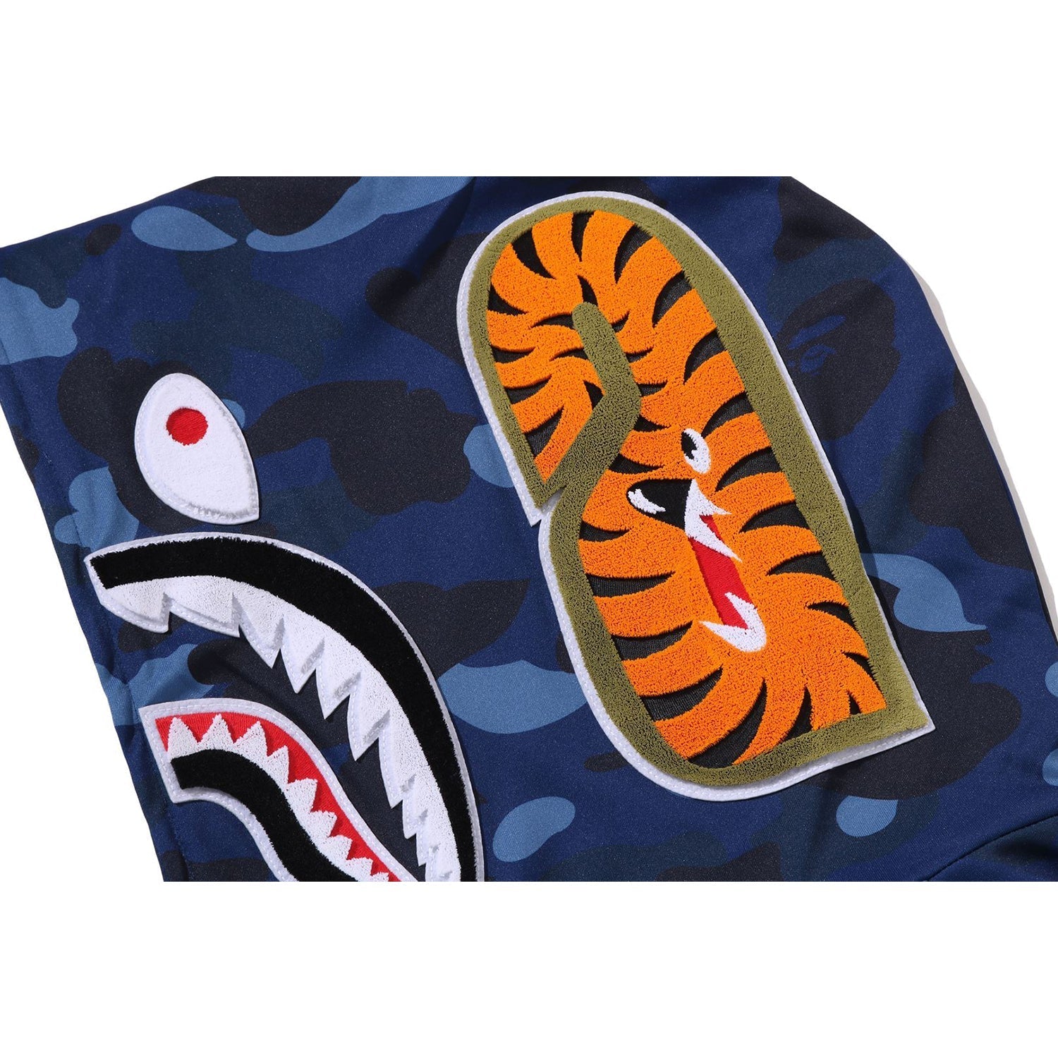 BAPE COLOR CAMO SHARK RELAXED FIT HOODIE TRACK JACKET MENS