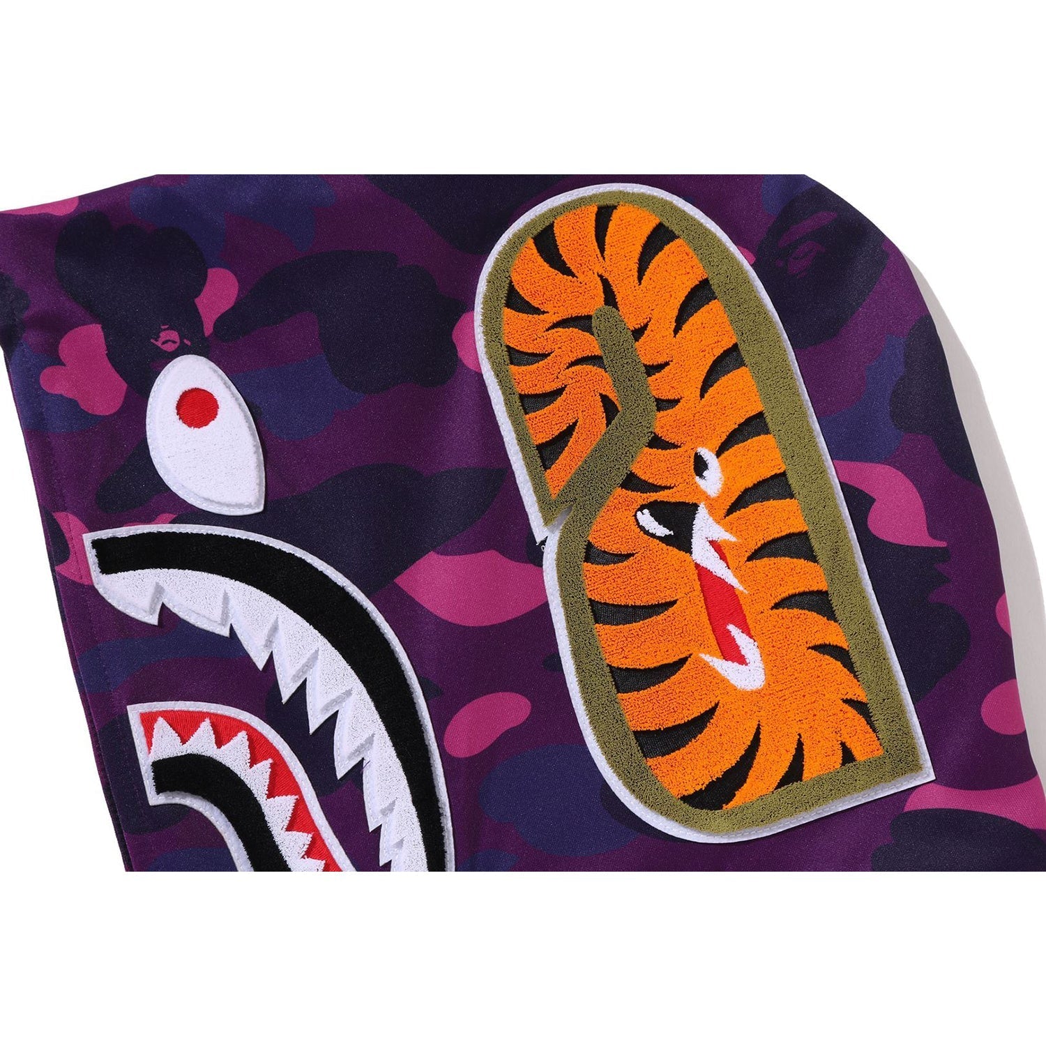 BAPE COLOR CAMO SHARK RELAXED FIT HOODIE TRACK JACKET MENS