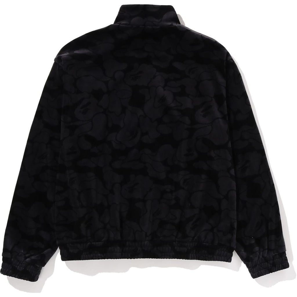 BAPE SOLID CAMO VELOUR METAL ONE POINT RELAXED FIT TRACK JACKET MENS