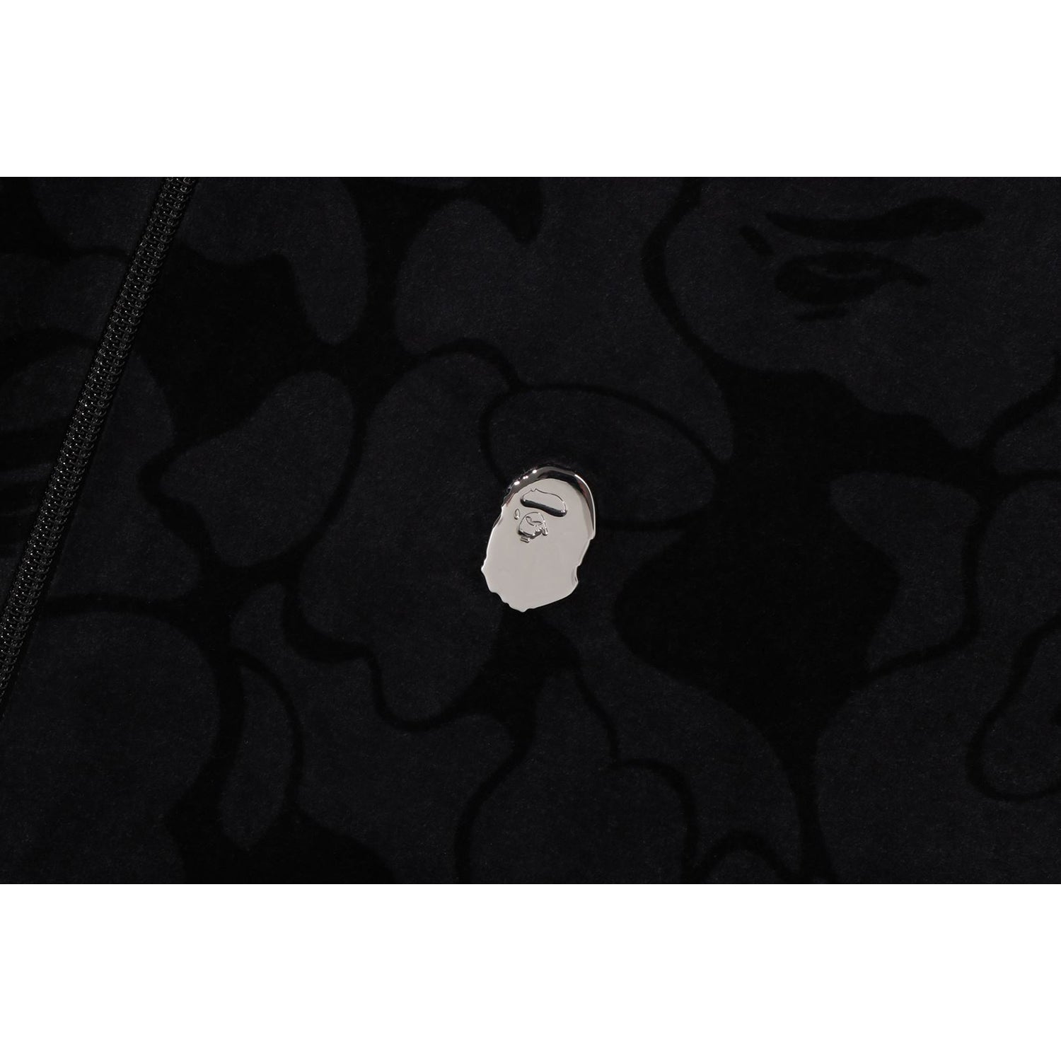 BAPE SOLID CAMO VELOUR METAL ONE POINT RELAXED FIT TRACK JACKET MENS
