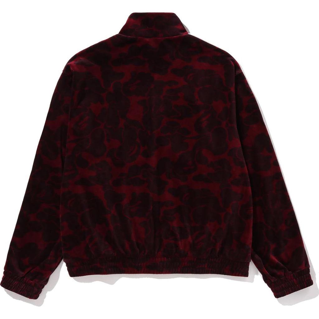 BAPE SOLID CAMO VELOUR METAL ONE POINT RELAXED FIT TRACK JACKET MENS