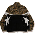 BAPE WILD LEOPARD PATTERN RELAXED FIT TRACK JACKET MENS