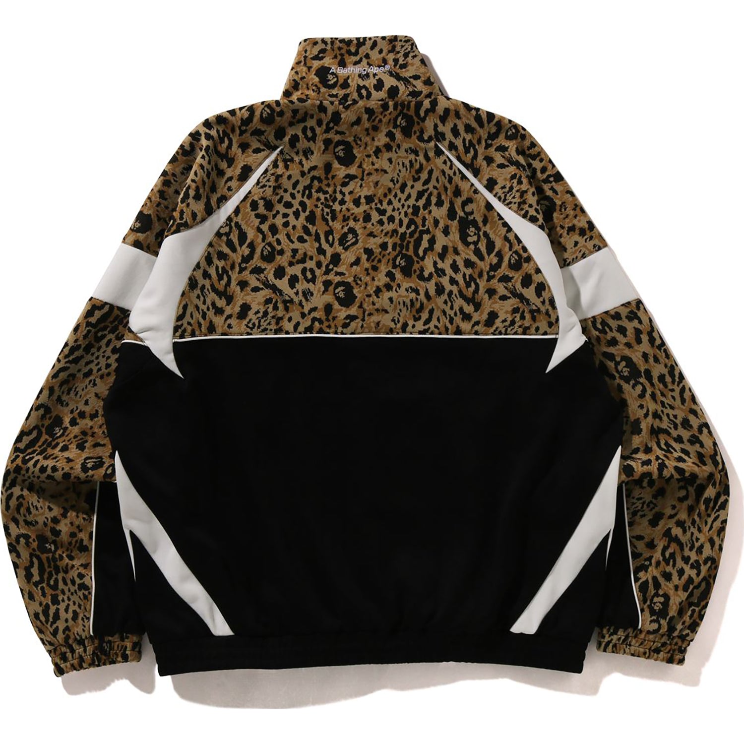 BAPE WILD LEOPARD PATTERN RELAXED FIT TRACK JACKET MENS