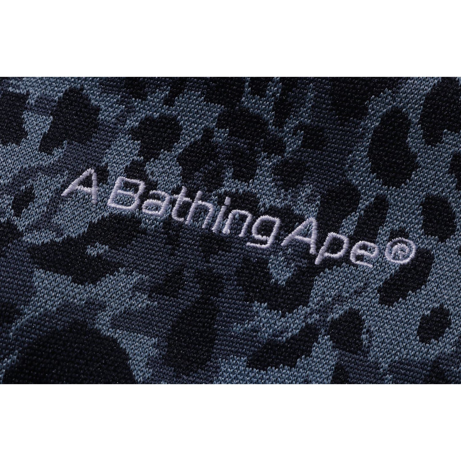 BAPE WILD LEOPARD PATTERN RELAXED FIT TRACK JACKET MENS
