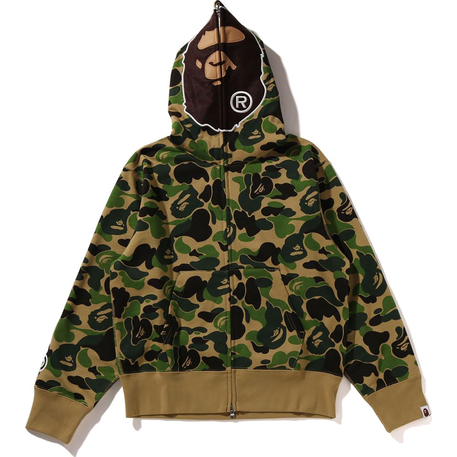 BAPE ABC CAMO 2ND APE FULL ZIP HOODIE LADIES