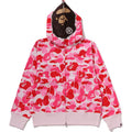 BAPE ABC CAMO 2ND APE FULL ZIP HOODIE LADIES