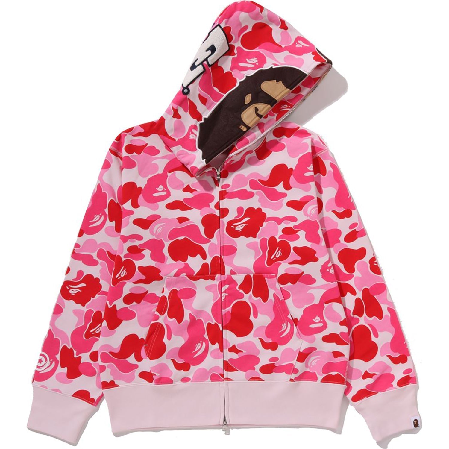 BAPE ABC CAMO 2ND APE FULL ZIP HOODIE LADIES