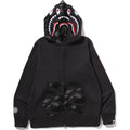 BAPE COLOR CAMO SHARK FULL ZIP DOUBLE HOODIE MENS