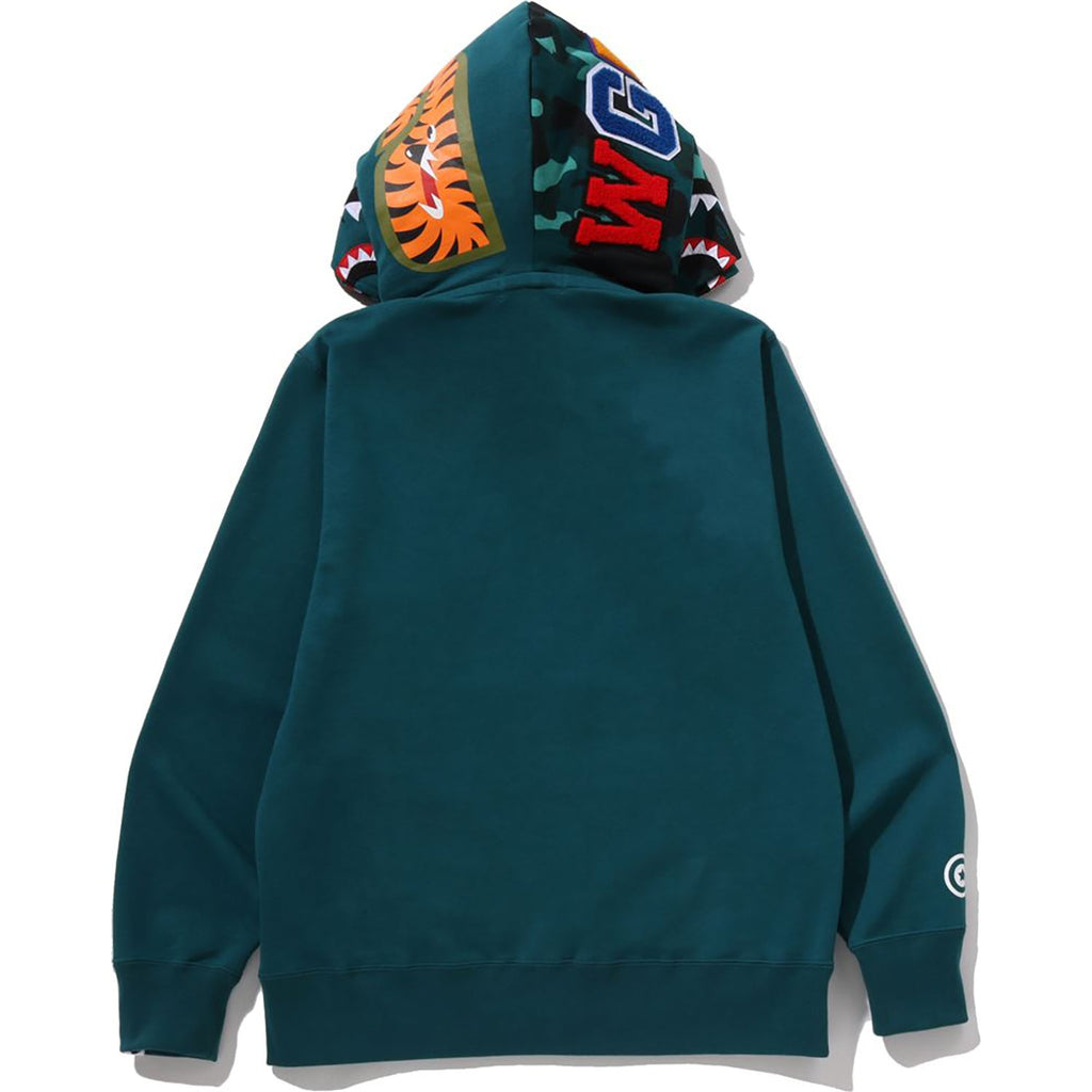 BAPE COLOR CAMO SHARK FULL ZIP DOUBLE HOODIE MENS