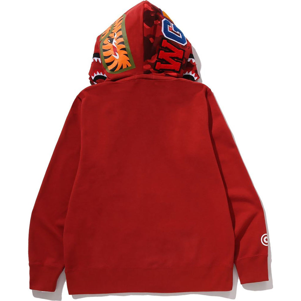 BAPE COLOR CAMO SHARK FULL ZIP DOUBLE HOODIE MENS
