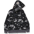 BAPE MULTI PIXEL CAMO SHARK REGULAR FIT FULL ZIP HOODIE MENS